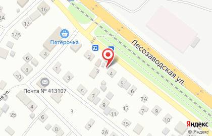 Шиномонтажная мастерская на Лесозаводской улице на карте
