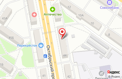 Торгово-ремонтная фирма на Октябрьском проспекте на карте