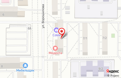 Интернет-магазин печатей и штампов Печать74.ру на улице Ворошилова на карте