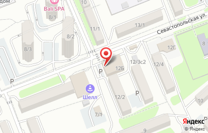 Киоск по продаже курицы-гриль на Севастопольской улице на карте