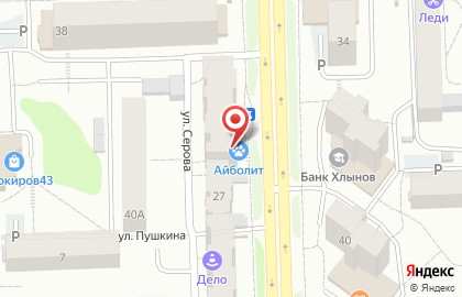 Ветеринарная клиника Айболит на улице Сурикова на карте