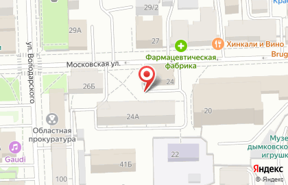 Розовая Пантера на Московской улице на карте