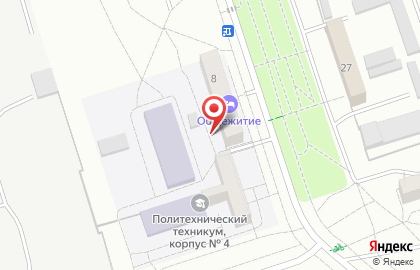 Общежитие в Волжском на карте