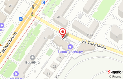 Водоочистительная компания Аква-Центр на проспекте Чайковского на карте