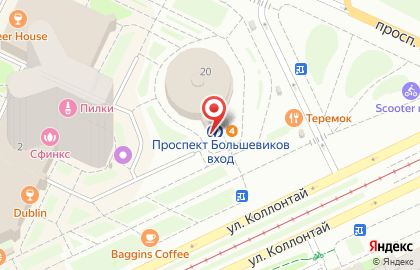 Станция Проспект Большевиков на карте