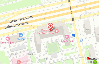 Юнидент на Щёлковской на карте