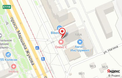 Автомат по продаже воды ВолгаВита в Дзержинском районе на карте