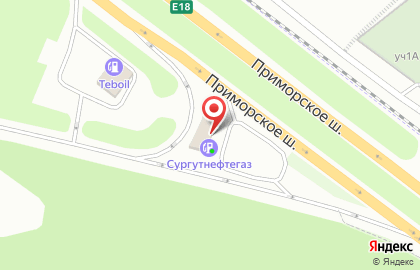АЗС Киришиавтосервис на Приморском шоссе на карте