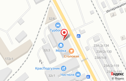 Магазин автотоваров Красноярские дороги на карте