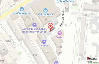 Киоск по продаже хлебобулочных изделий в Октябрьском районе на карте