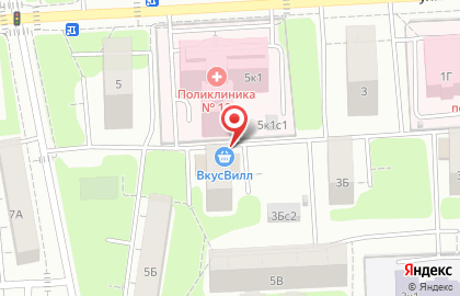 Магазин фастфудной продукции на улице Академика Комарова на карте