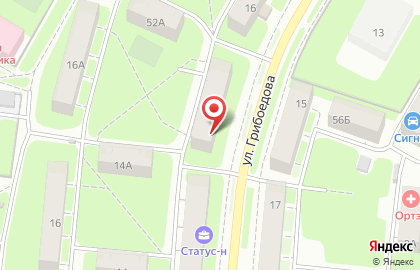Торгово-производственная компания Дизайн Ландшафт на улице Грибоедова на карте