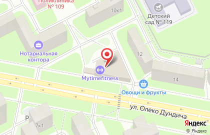 Фитнес-клуб Mytimefitness в Фрунзенском районе на карте