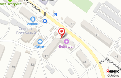 Отделение службы доставки Boxberry на улице Богдана Хмельницкого на карте