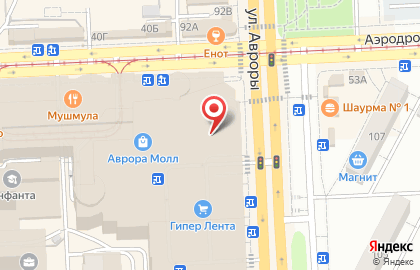 Магазин товаров для детей Детский мир на Аэродромной улице на карте