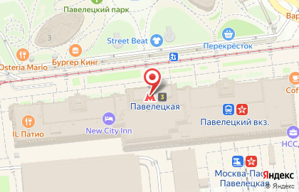 Салон сотовой связи МегаФон на Павелецкой площади на карте