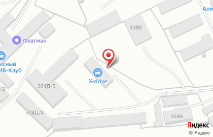 Автосервис X-drive в Индустриальном районе на карте