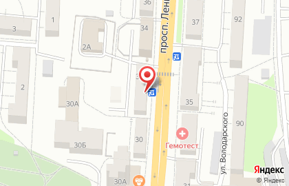 Магазин овощей и фруктов на проспекте Ленина на карте