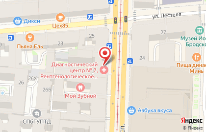 Диагностический центр №7 на Литейном проспекте на карте
