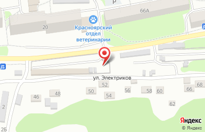 Автостоянка в Красноярске на карте