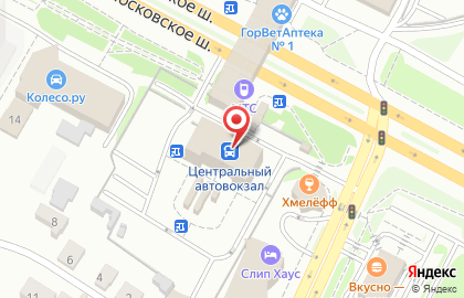 Автовокзал Центральный в Рязани на карте