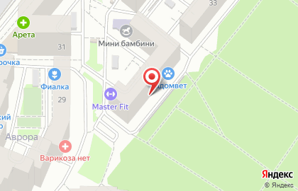 Салон красоты Вита на улице Антонова-Овсеенко на карте