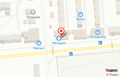 Магазин Мелодия на улице Шевцовой на карте