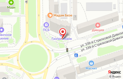 Ростовский филиал Банкомат, БИНБАНК на улице 339 Стрелковой Дивизии на карте