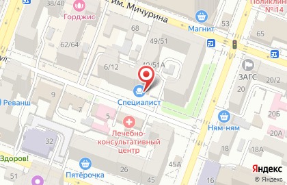 Оптово-розничный магазин мебельной фурнитуры Специалист на Ульяновской улице на карте