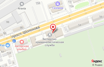 Бюро независимой оценки на проспекте Шолохова на карте