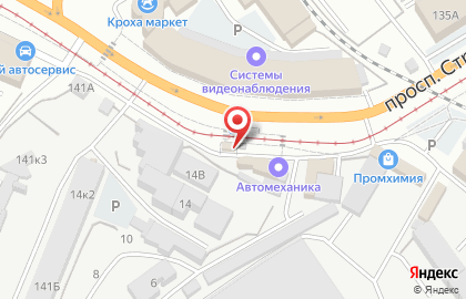 Продуктовый магазин в Барнауле на карте