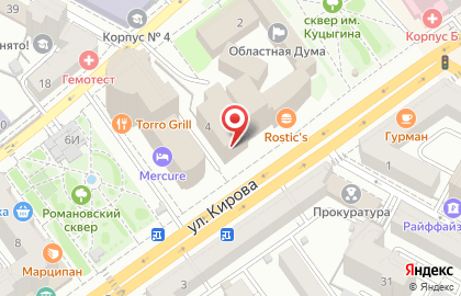 Департамент строительной политики Воронежской области на карте