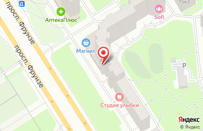 Отделение службы доставки Boxberry в Фрунзенском районе на карте