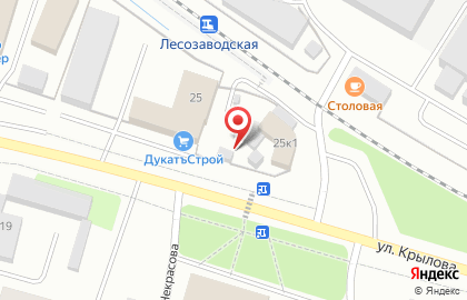 Кафе быстрого питания на Лесозаводской улице на карте