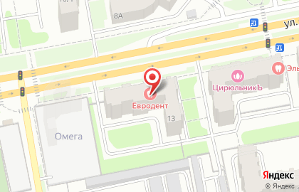Стоматология Евродент на улице Генерала Попова на карте