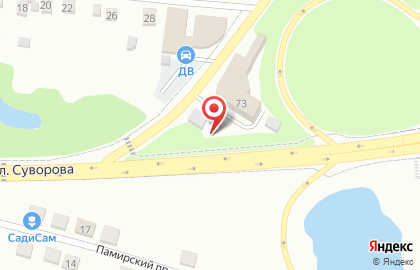 Шиномонтажная мастерская на ул. Суворова, 73е к1 на карте