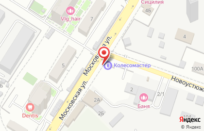Билборды (6х3 м) от РГ Дрим на Московской улице на карте