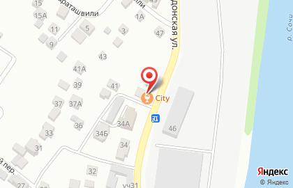 Продуктовый магазин в Сочи на карте