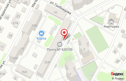 Почта Банк в Казани на карте