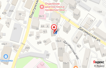 Детский центр Улыбка в Дагомысском переулке на карте
