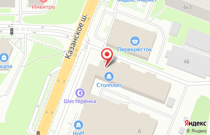Мебельный салон Столплит на Казанском шоссе на карте