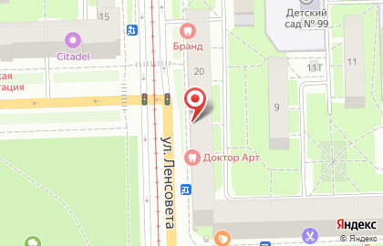 Роспечать, Московский район на улице Ленсовета на карте