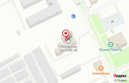 Пожарная часть №25 в Екатеринбурге на карте