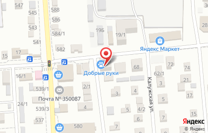 Ветеринарная клиника Добрые руки на Тепличной улице на карте
