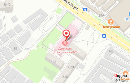 Иркутская Городская Детская Поликлиника № 6 на Академической улице на карте