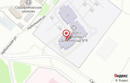 Детский сад №9 на Санаторной улице на карте