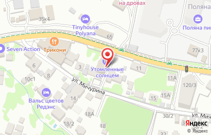 Утомленные солнцем на карте