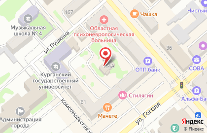 Оценочно-юридическая компания Оценочно-юридическая компания на улице Пушкина на карте