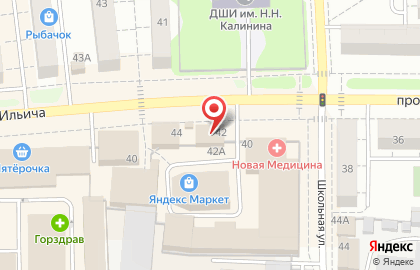 Салон красоты Клевер на проспекте Ильича на карте