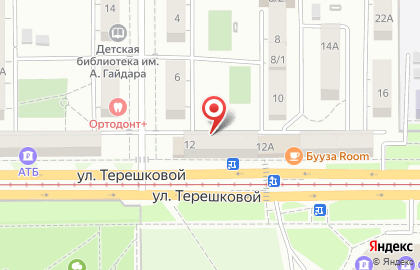 Видеомаркет на улице Терешковой на карте